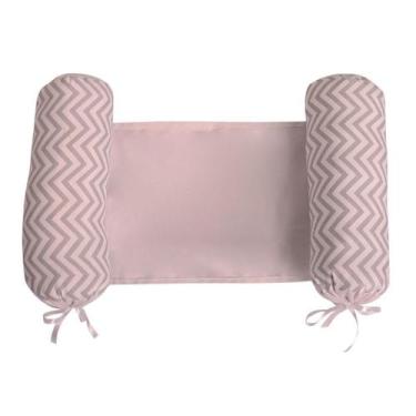 Imagem de Rolinho Protetor Para Bebê 42Cm Chevron Cinza - Avm Enxovais