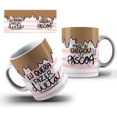 Imagem de Caneca De Porcelana Personalizada Pascoa Chocolate - JCL STORE, Carame