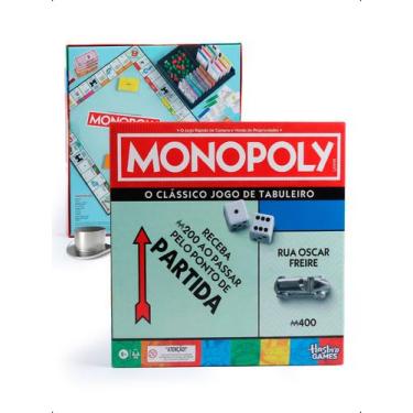 Imagem de Jogo Monopoly Tabuleiro Cartas Peões Edição Clássica Hasbro - - Klizz,