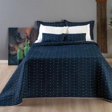 Imagem de Cobre Leito Casal Colcha Jogo Cama Padrão Dupla Face Urbany 400Fios - 