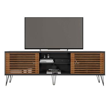 Imagem de Rack Bancada Para Tv Até 72 Polegadas Frizz Preto Caemmun