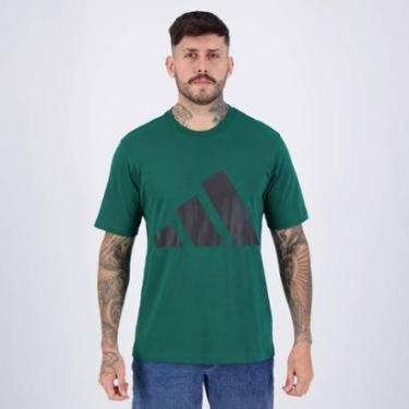 Imagem de Camiseta Adidas Big Logo Verde e Preta-Masculino