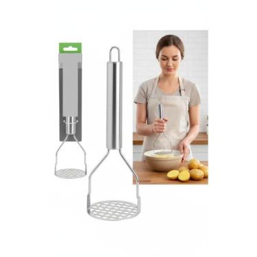 Imagem de Amassador Inox Batata Feijão Legumes Profissional Premium - Congratula