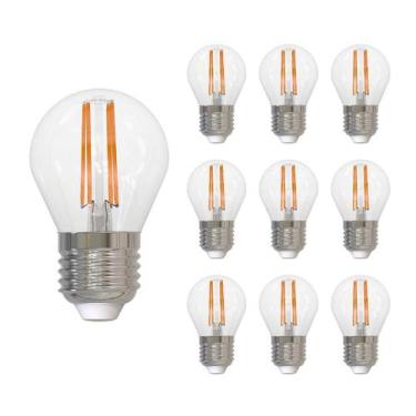 Imagem de Lâmpada Led Filamento Avant Clear G45 6W 6500k E27 10 Und, Bivolt