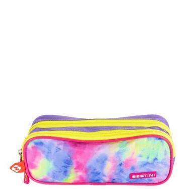 Imagem de Estojo 2 Compartimentos Sestini Goog Vibes - Colorido, Colorido