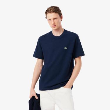 Imagem de Camiseta Lacoste De Piqué Pesado Em Algodão E Linho Masculina-Masculino