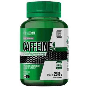 Imagem de Caffeine Mais (Cafeína Pura) 400mg 60 cápsulas - Clinicmais