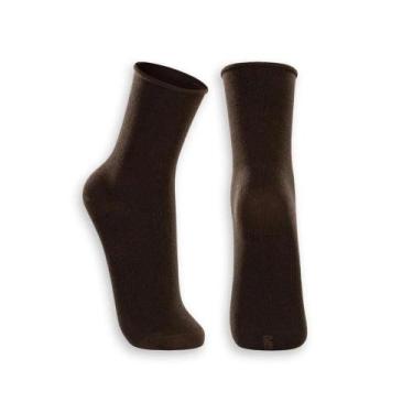 Imagem de Meia Lupo Masculina Sem Punho 82% Algodao 1275 Cafe Marrom, 1275, Cafe
