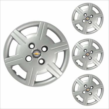 Imagem de Jogo Calota Aro 13 Corsa Classic 2012 à 2015 Chevrolet GM + Emblema Re