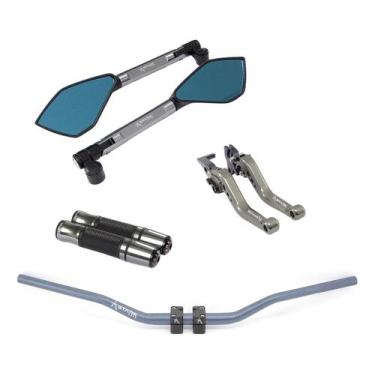 Imagem de Manete Manopla Retrovisor Guidão Trail Xt 660r Dt 200 Tdm225 - Stark R