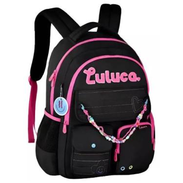 Imagem de Mochila De Costas Luluca Meninas Pandinha Juvenil Escolar - Clio Style