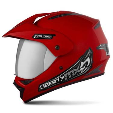 Imagem de Capacete Motocross Off Road Trilha Fechado Integral Liberty Mx Pro Vis