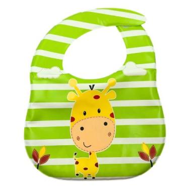 Imagem de Babador Infantil De Bebê Color Impermeável 1 Unidade - ISSAM, Girafa
