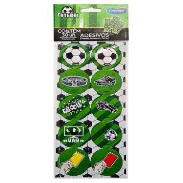 Imagem de Adesivo Festcolor Copa Futebol com 30 unidades