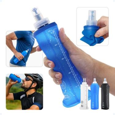 Imagem de Garrafa Água Hidratação Soft Flask Silicone Dobrável 250 Ml - Hxt, Azu