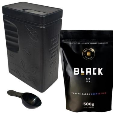 Imagem de Kit Tereré 1 Erva Mate Tereré Black Erva + Porta Erva Mate Black Erva 