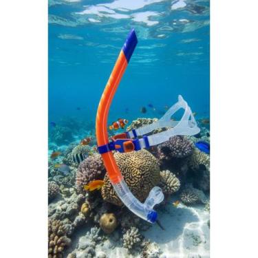 Imagem de Snorkel Natação Profissional HydroSwim Laranja - Congratulations Store