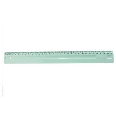Imagem de Régua Dello Régua de 30cm Dello Verde Pastel com Apoio Central para os