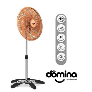 Imagem de Ventilador Dômina Bronze de Coluna 60cm com 8 Pás Tufão Vento Fresco E