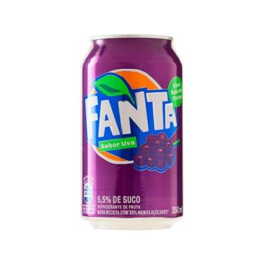 Imagem de Refrigerante Lata Fanta Uva 350ml