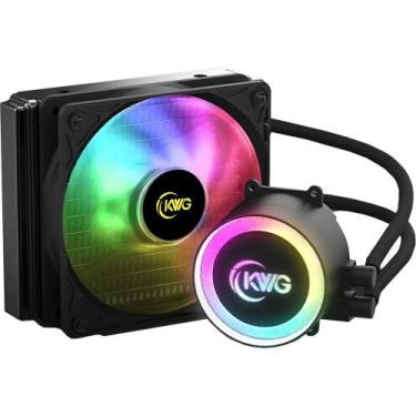 Imagem de Water Cooler Kwg Crater E1 120r 120mm Rgb Amd-intel Com Controle Remot