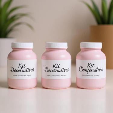 Imagem de Kit 3 Bordas Decorativas para Confeitaria Bolo e Doces - Genérico