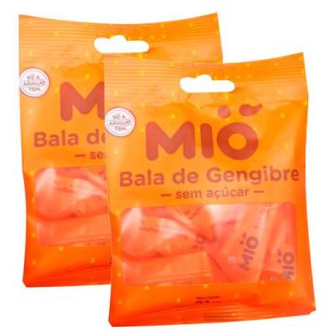 Imagem de Kit 2 Bala de Gengibre Mió Zero Açúcar 21g