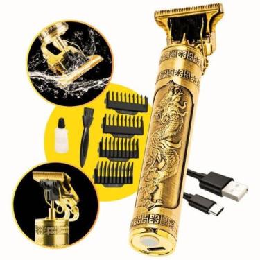 Imagem de Máquina de Acabamento Dragão para Cabelo e Barba Lâmina em T Bateria R