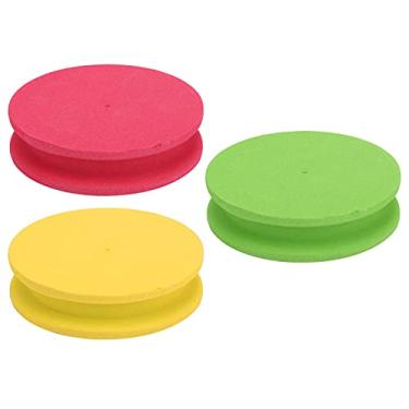 Imagem de SPYMINNPOO 10 peças de placa de enrolamento de espuma, carretel de espuma de armazenamento de linha de pesca carretéis de espuma (amarelo) suprimentos de pesca