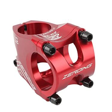 Imagem de Hastes de guidão para mountain bike, ultraleves, vazadas e curtas 31,8 x 35 mm, haste dobrável para haste de liga de alumínio para a maioria das bicicletas, bicicletas de estrada, MTB, BMX, equipamento fixie, ciclismo (vermelho)