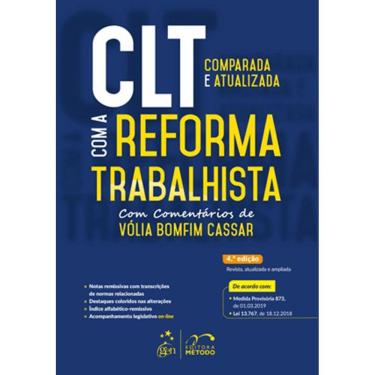 Imagem de Livros - CLT Comparada e Atualizada com a Reforma Trabalhista - 4ª Edição (2019)