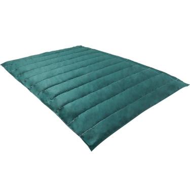 Imagem de Colchonete Casal 190x130cm com Bolsa para Transporte Verde Liso