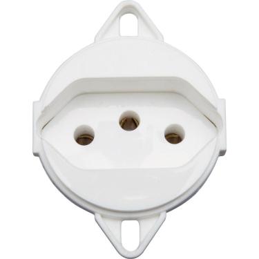 Imagem de Tomada 2P+T para Tampa de Piso Tramontina 10 A 250 V Branca Tramontina