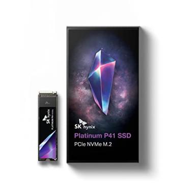 Imagem de SK hynix Platinum P41 500 GB PCIe NVMe Gen4 M.2 2280 SSD interno para jogos, até 7.000 MB/S, SSD compacto M.2 de fator de forma - Unidade de estado sólido interna com flash NAND de 176 camadas
