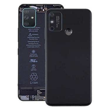 Imagem de HONGYAN Peças de substituição de telefone celular Tampa traseira da bateria com tampa da lente da câmera para Huawei Honor Play 9A Acessórios telefônicos