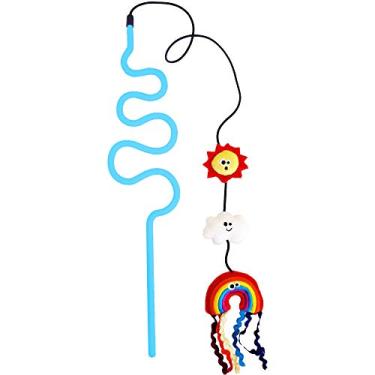 Imagem de Mad Cat Arco-íris Chaser Wand Catnip & Silvervine Cat Toy