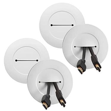 Imagem de Legrand – Capa de cabo Wiremold com ilhós, ocultador de cabos para suporte de parede para TV, cobertura de cabo de chão ou cobertura de cabo de parede para esconder cabos de TV para montagem na