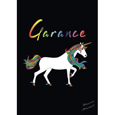 Imagem de Garance Unicorn Journal: Notebook With Name On Front Cover, Plain, Blank, Unruled, Numbered Pages, With Contents and Index Pages.