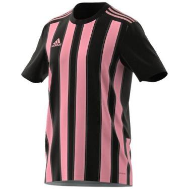 Imagem de Camiseta Adidas Striped 21 Masculino - Preto E Rosa