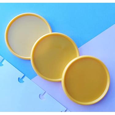 Imagem de Kit 12 Discos GG 45mm de Caderno Infinito Sistema Inteligente Amor Infinito Cadernos - Liso - Amarelo Metalizado