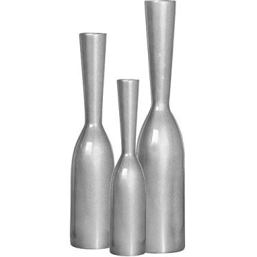 Imagem de Trio De Garrafas De Chão Ceramicas Pegorin Prata