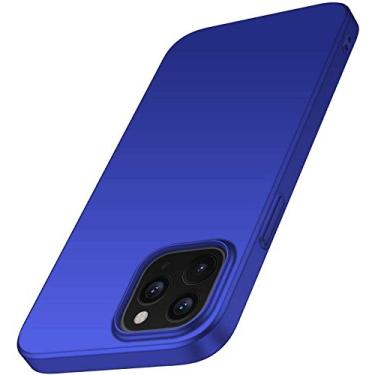Imagem de Capa Capinha Protetora Para Iphone 12 Mini Tela De 5.4" Polegadas Case Acrílica Fosca Ultra Fina, Luxuosa Premium Qualidade TOP - Danet (Azul)