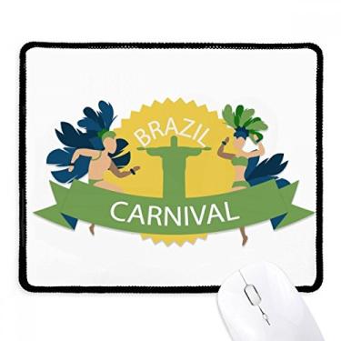 Imagem de Mousepad Mount Corcovado Hula Brazil Carnival Tapete de borracha para jogos