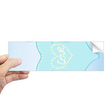 Imagem de DIYthinker Ilustração Azul Roupa de Banho Retangular Para-choque Adesivo Janela Decalque