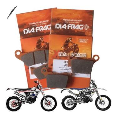 Imagem de Kit pastilha ktm exc excf sx sxf xcf xcfw 125 150 200 250 300 350 450 dianteira + traseira
