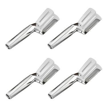Imagem de Kit 4 Pegador Duplo Twin Inox Porções Salgados Frituras Assados Restaurante