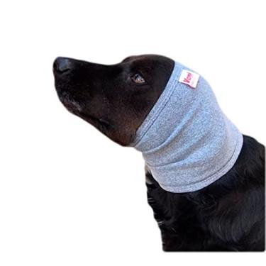 Imagem de Protetor Auricular Para Cachorros e Gatos Para Otohematoma - Faixa Protetora de Orelha Cabeça Pescoço Para Cães e Felinos - Tecido Dry Fit (P)