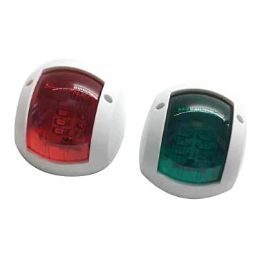 Imagem de Chusui Verde vermelho LED Luz de navegação marinha 12V 24V Luz de proa para barco Luz marinha para barco Singnal, Perfeito para pontão, Skeeter, barco a motor e skiff
