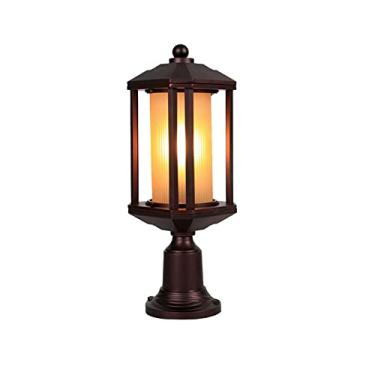Imagem de E27 Continental Lâmpada de mesa impermeável lâmpada de coluna poste luz de jardim à prova de chuva ao ar livre luzes de rua lâmpada de poste de amarração doméstico Villa cerca luzes ao ar livre decoração lâmpada de chão paisagem lanterna tudo