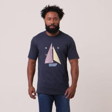Imagem de Camiseta Barco Nautica Marinho - Id Casual